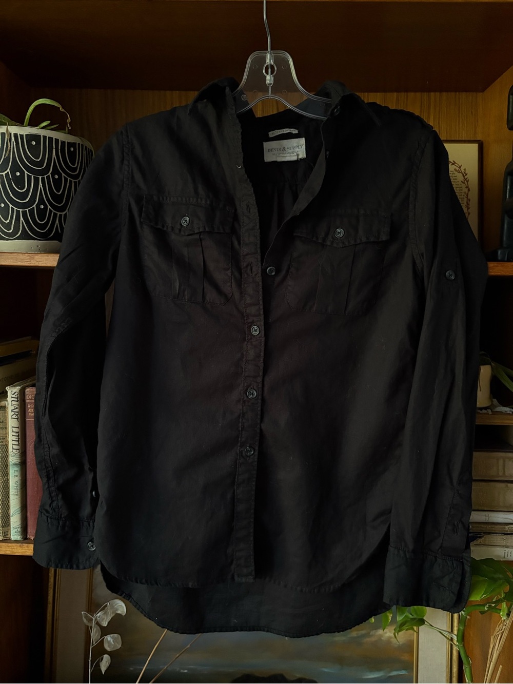 Utilitarian 90s Grunge Ralph Lauren Denim & Supply Button Down XS